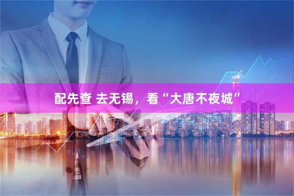 配先查 去无锡，看“大唐不夜城”